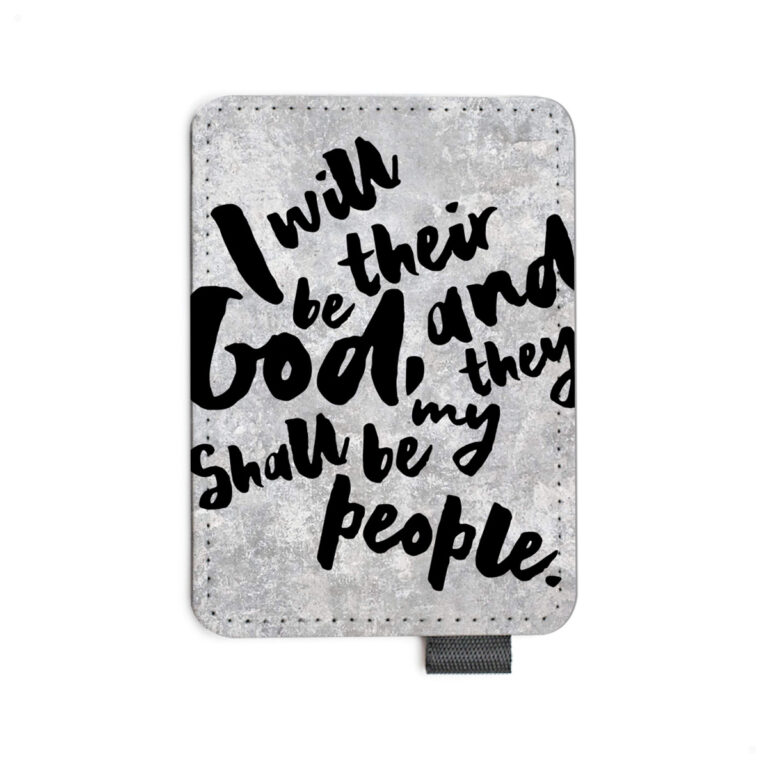 I Will Be Their God Covenant Bible Verse Christian Minimalist Card Holder Wallet